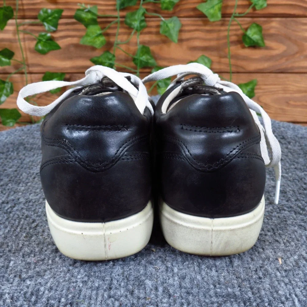 ECCO Soft 7 Womens Sneaker‎ Size 39 US 8 Walking Shoe Black Leather